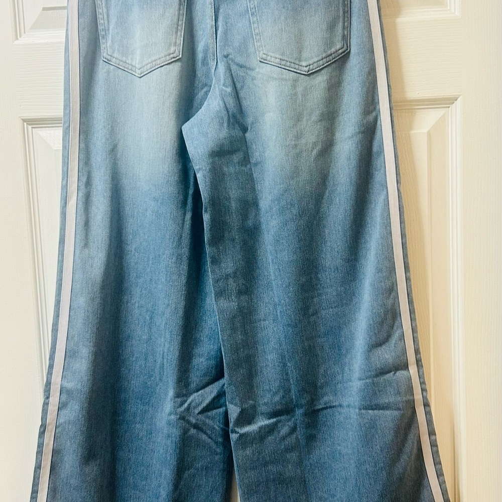 HALARA Blue Wide Leg Jeans Medium Petite - Picture 10 of 13